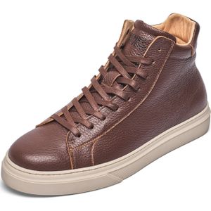 Henry Stevens Sneakers hoog 'Travis'  donkerbruin