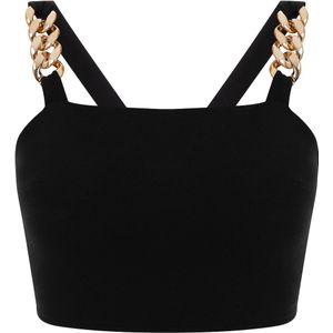 faina Top  goud / zwart