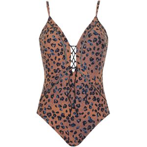 OLYMPIA Badpak  blauw / bruin / zwart