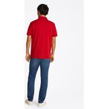 TOMMY HILFIGER - Rechte Stretch Polo - Karmijnrood - Katoen