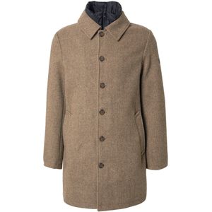 INDICODE JEANS Tussenjas 'INNotte'  chocoladebruin / brokaat