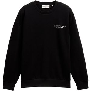 Tom Tailor Denim - Sweatshirt - Zwart - Met Belettering