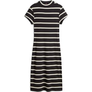 TOMMY HILFIGER Jurk  zwart / wit