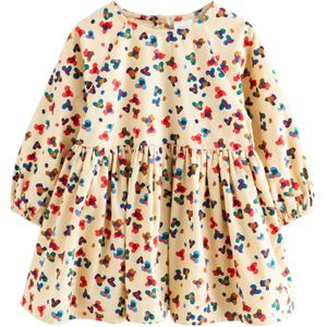 Next Jurk  crème / blauw / bruin / rood