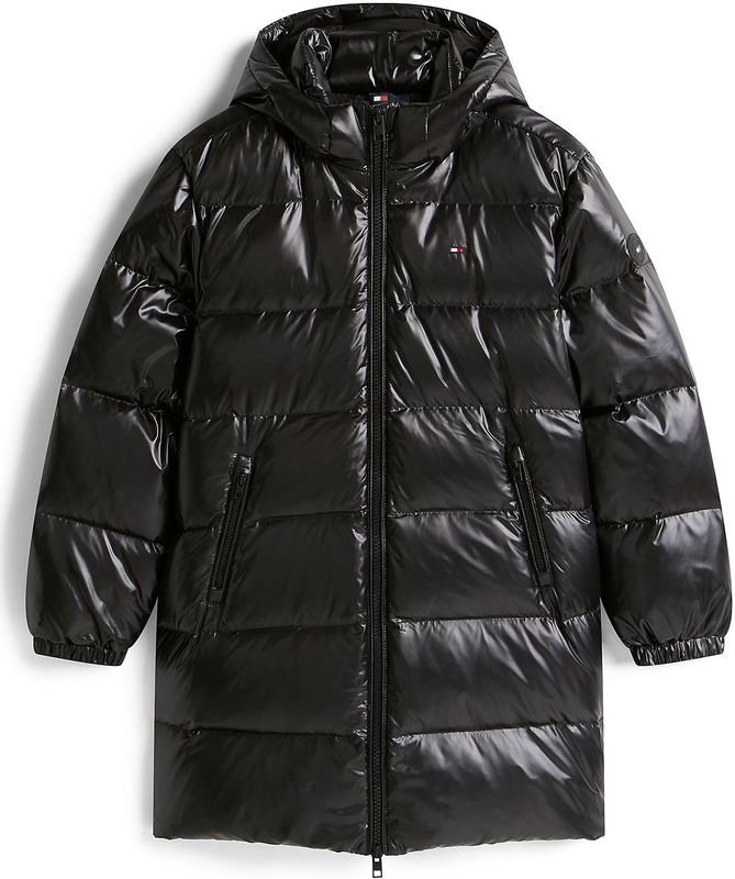 Tommy Hilfiger - Gewatteerde Jas - Zwart - Tussenjas