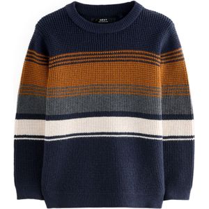 Next Trui  navy / cognac / grijs / natuurwit