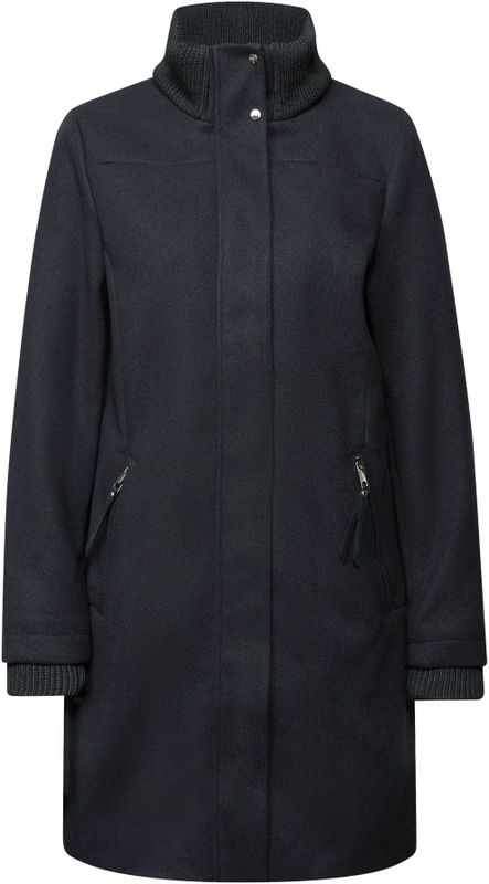 Street One Dames Jas met gebreide details in Blauw, in size: 34