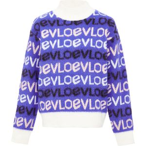 ebeeza Trui  indigo / pastelroze / zwart / wit