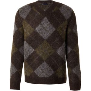 GAP Trui  donkerbruin / grijs gemêleerd / olijfgroen