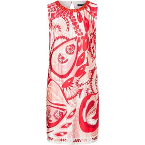 Ana Alcazar Jurk 'Zina'  abrikoos / rosa / rood / wit