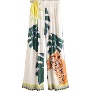 Next Broek  geel / groen / oranje / wit