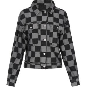 myMo ROCKS Tussenjas 'Rock'  zwart / offwhite