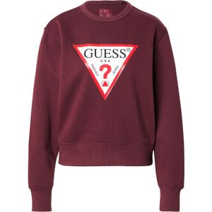 GUESS - Sweatshirt - Rood - Losse Pasvorm - Lange Mouw