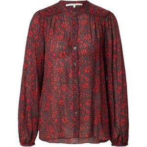 SECOND FEMALE Blouse  saffier / bruin / donkerrood