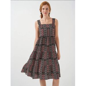 Bigdart Jurk  rood / zwart / wit