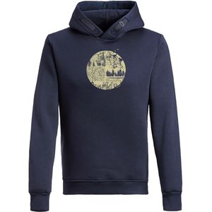 GREENBOMB Sweatshirt 'Nature Mountain Circle'  navy / pastelgroen