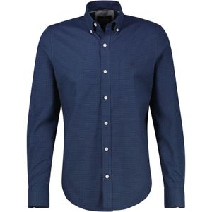 Lerros - LERROS Ruit - Flanel-Stretch Overhemd - Classic Navy