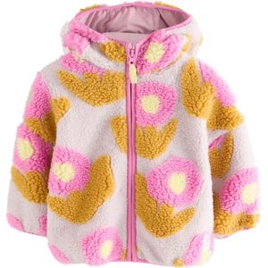 Next Fleece jas  lichtgroen / sering / wit