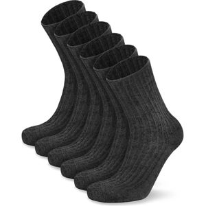 normani - Sokken - Antraciet - 6er Pack