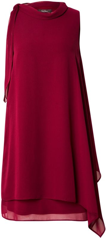 Vera Mont - Cocktailjurk - Bordeaux - Gelaagde Look - Mouwloos