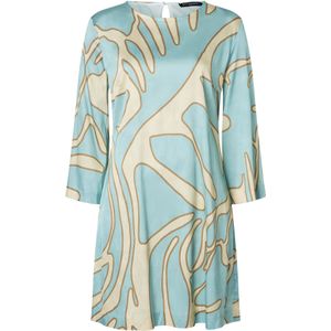 Ana Alcazar Jurk 'Zazea'  beige / camel / lichtblauw