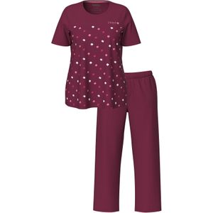 Ulla Popken Pyjama  wijnrood