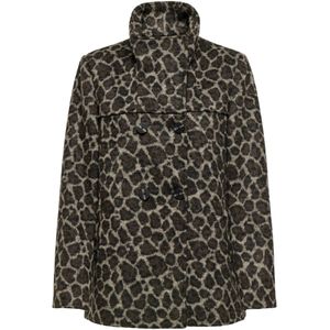 ONLY Tussenmantel  chocoladebruin / lichtbruin