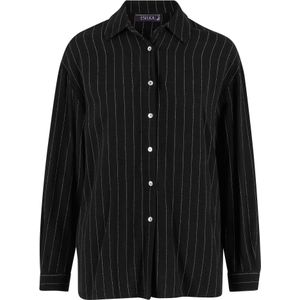 Urban Classics Blouse  zwart / wit