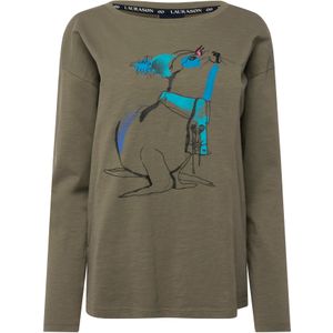 LAURASØN Shirt  blauw / groen / kaki / donkergroen