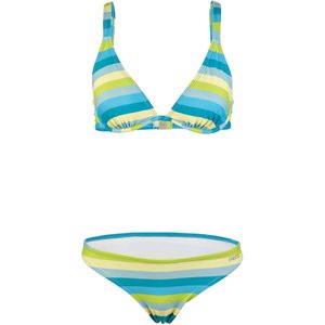 BECO the world of aquasports Bikini 'Fresh Stripes'  blauw / groen