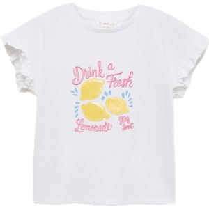 MANGO KIDS Shirt 'LEMONADE'  lichtblauw / geel / rosa / offwhite
