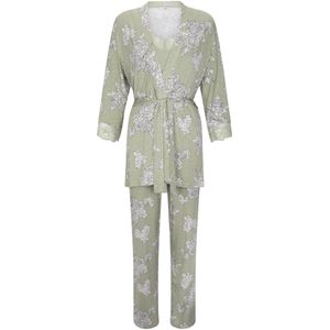 Goldenbay Pyjama ' Gown, Camisole & Pants Daylilli '  groen / mintgroen / gemengde kleuren