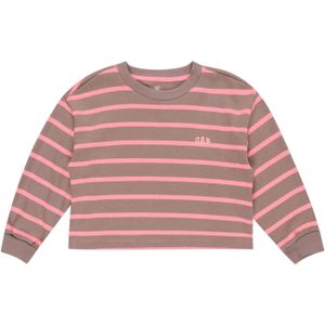 GAP Sweatshirt 'JAN'  stone grey / neonroze