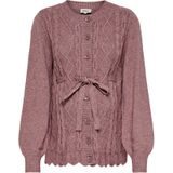 Only Maternity Gebreid vest 'OLMKALLU'  oudroze
