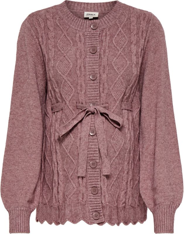 Only Maternity Gebreid vest 'OLMKALLU'  oudroze