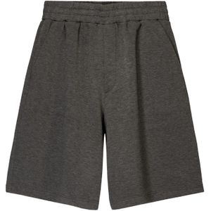 Bershka - Korte Broek - Antraciet - Loosefit - Sweatstof