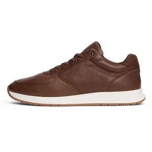 Tommy Hilfiger - PREMIUM LEATHER HYBRID - Sneakers - Donkerbruin