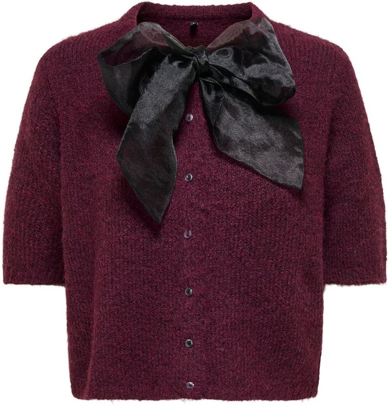 ONLY Gebreid vest  purper