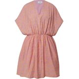 MAKIA - Snug - Zomerjurk - Oranje/Rosa - Dierenprint - Korte Lengte