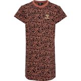 Hummel - Jurk - Bruin - Katoen - Knielengte - Normale Pasvorm - Kwartmouw