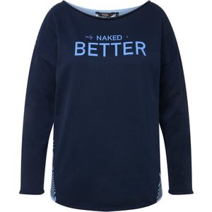 Ulla Popken Sweatshirt  nachtblauw