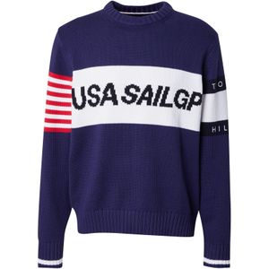 TOMMY HILFIGER Trui  navy / rood / wit