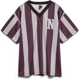 VERO MODA Shirt 'VMLaika'  sering / wijnrood / zilver