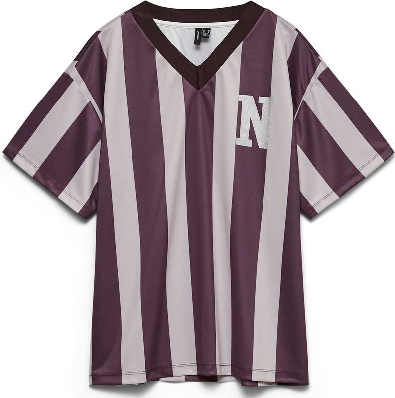 VERO MODA Shirt 'VMLaika'  sering / wijnrood / zilver