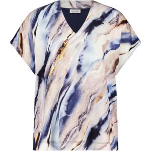 GERRY WEBER Shirt  beige / blauw / bruin / natuurwit