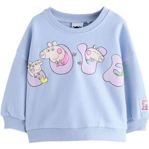 Next Sweatshirt 'Peppa Pig'  lichtblauw / geel / poederroze / eosine