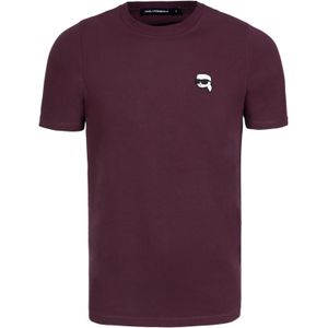 Karl Lagerfeld Shirt '755710'  bordeaux / zwart / wit