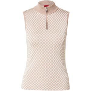 HUGO Trui 'Sravina'  poederroze / wit