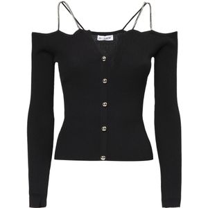 Influencer Gebreid vest  zwart