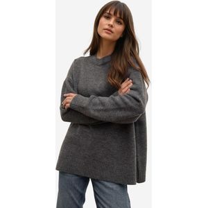 Hiccup Oversized trui  grijs gemêleerd